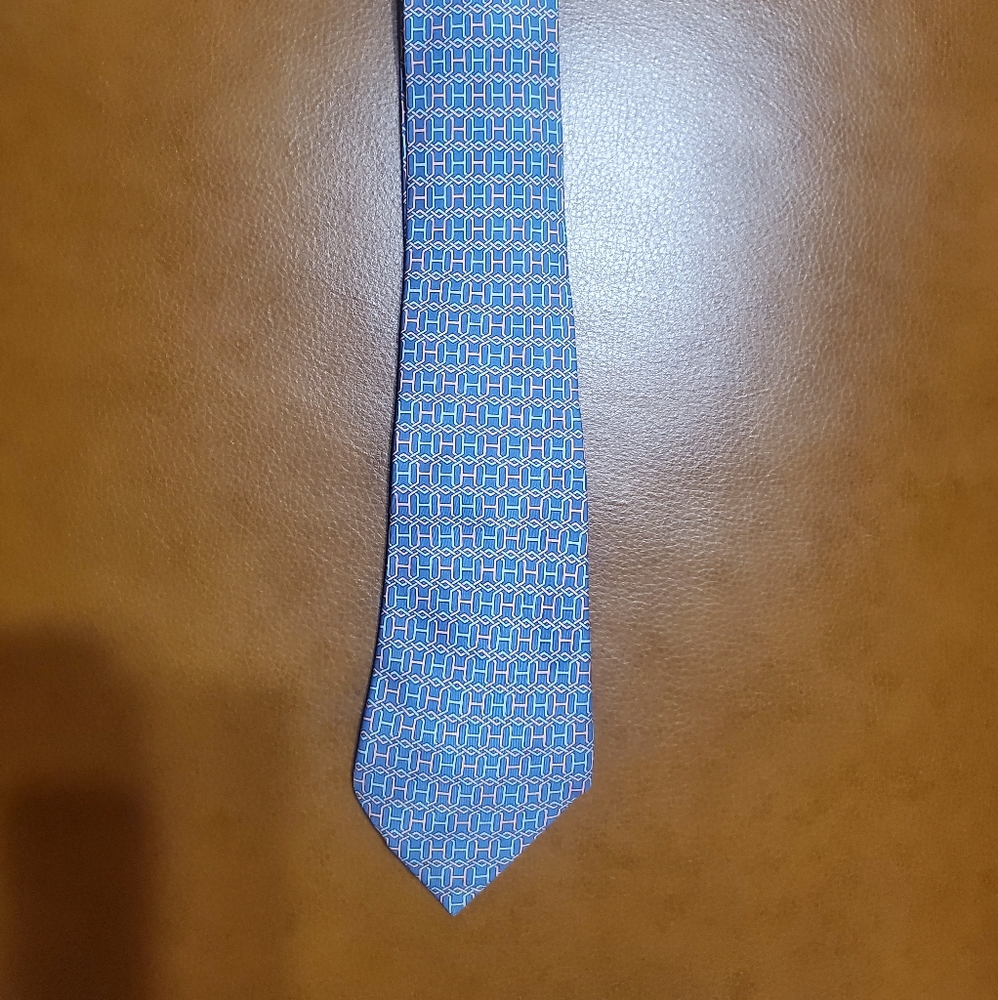 Hermes H silk tie